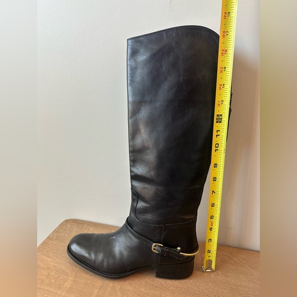Johnston and Murphy Women's 7.5 Boots Leather High Black Riding - Picture 11 of 12